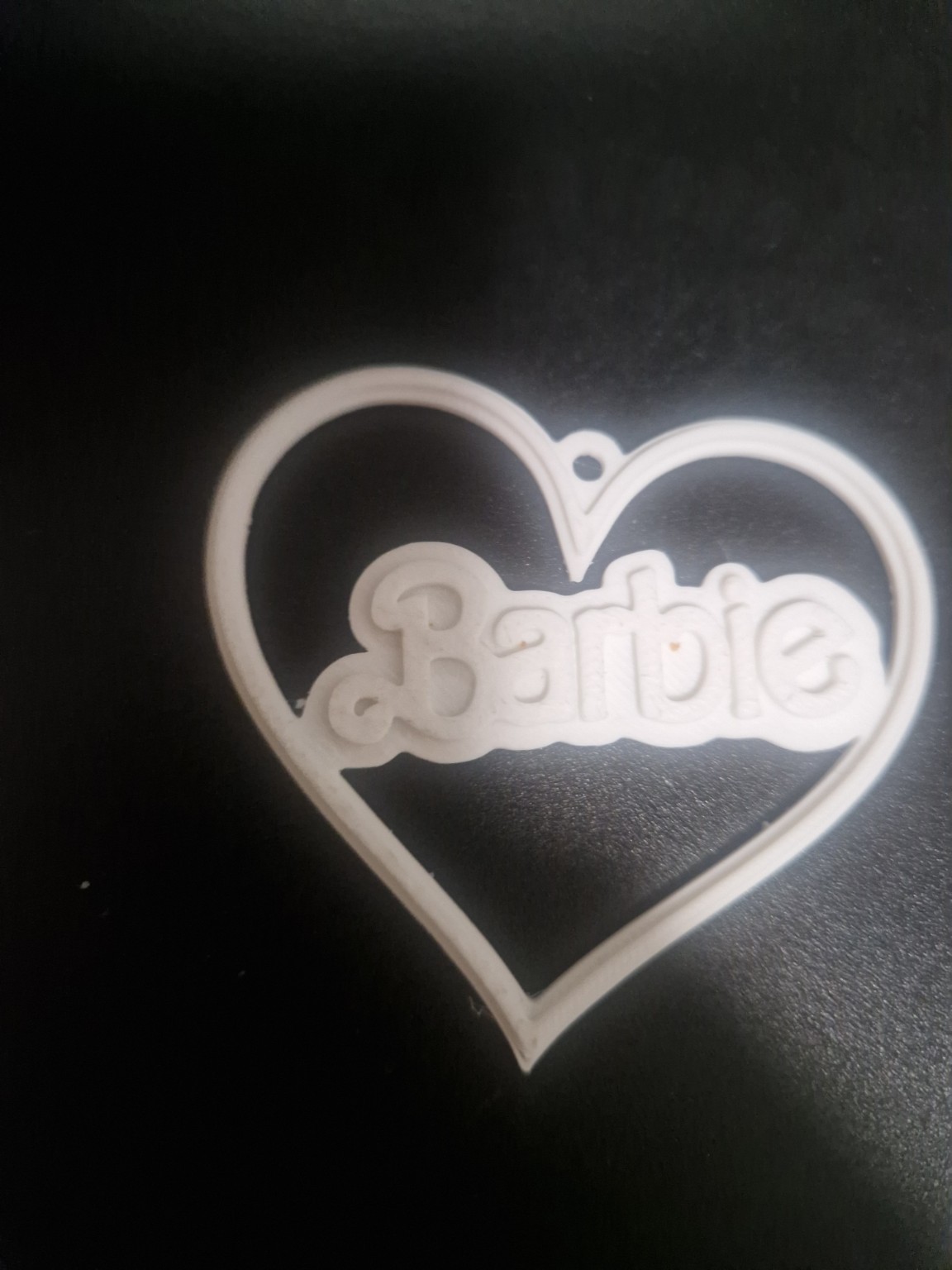 Καρδιά με επιγραφή - μπρελόκ/στολίδι 3D